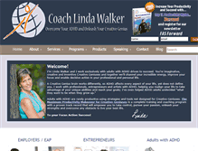 Tablet Screenshot of coachlindawalker.com